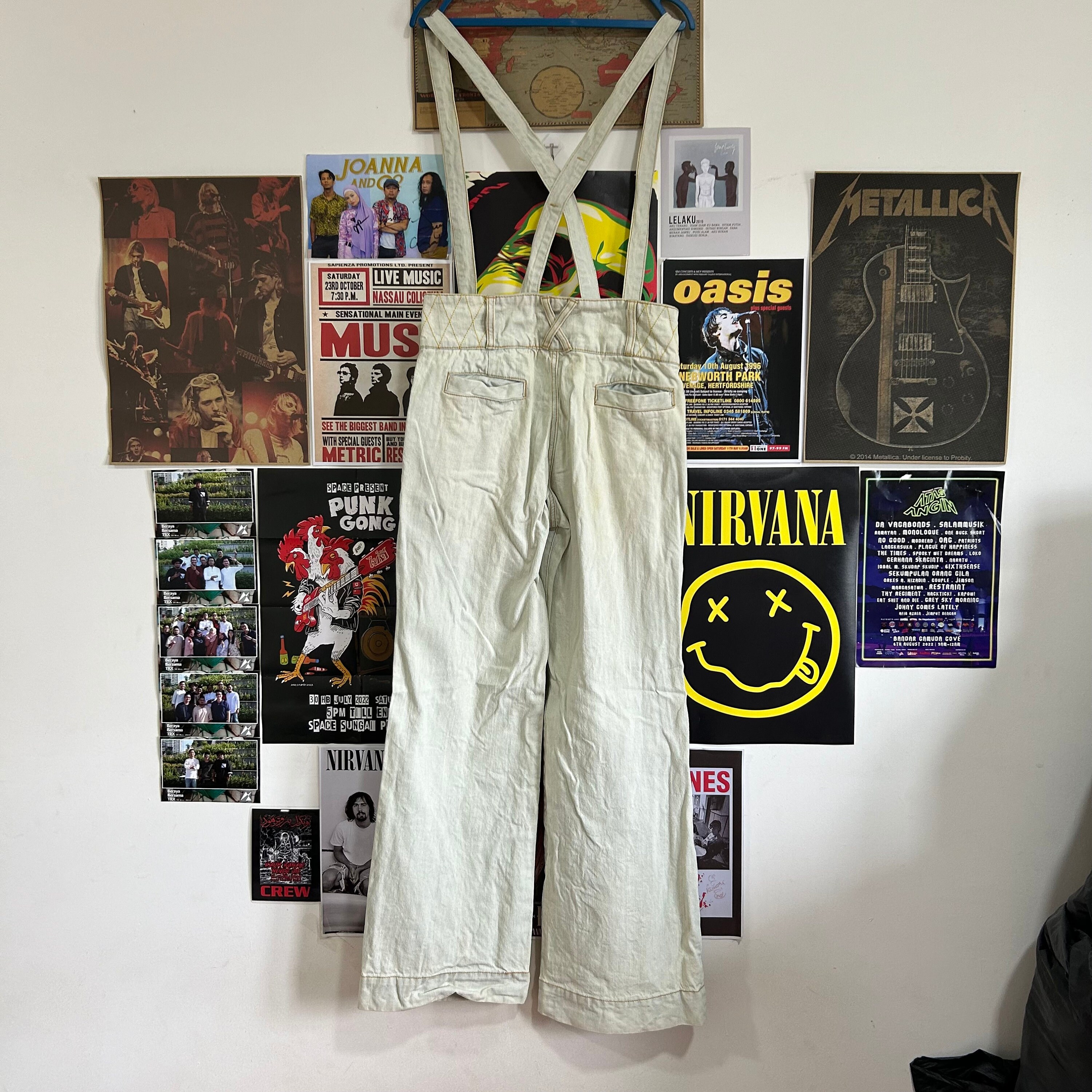 Vintage Japanese Brand Flare Overall - Etsy