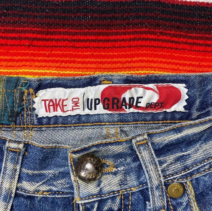 Vintage Take Two Upgrade Dept Flare Denim Etsy