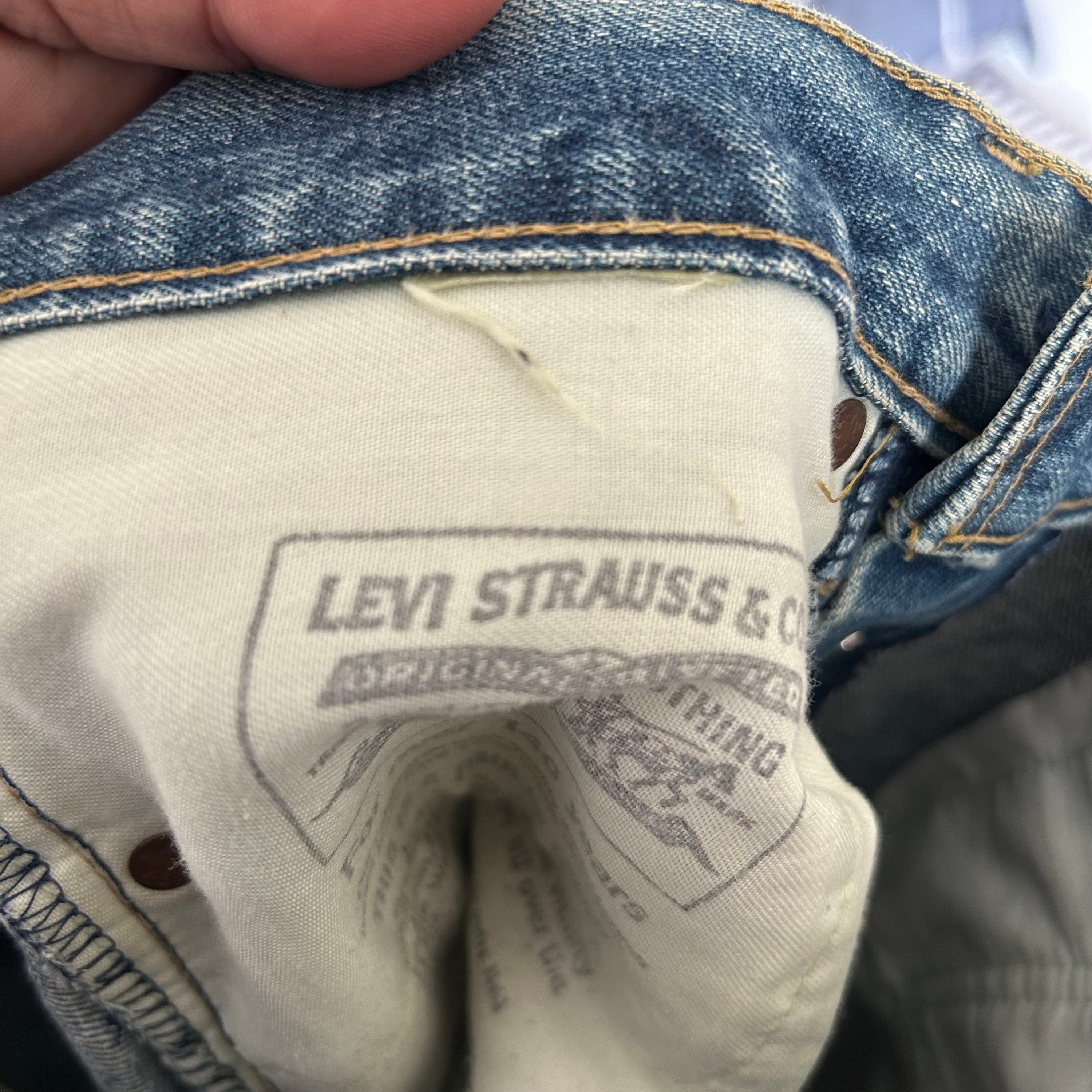 LEVI’S / 503B 503BXX selvedge denim Levi's 503B XX Selvedge Distressed Denim Jeans – Paradise