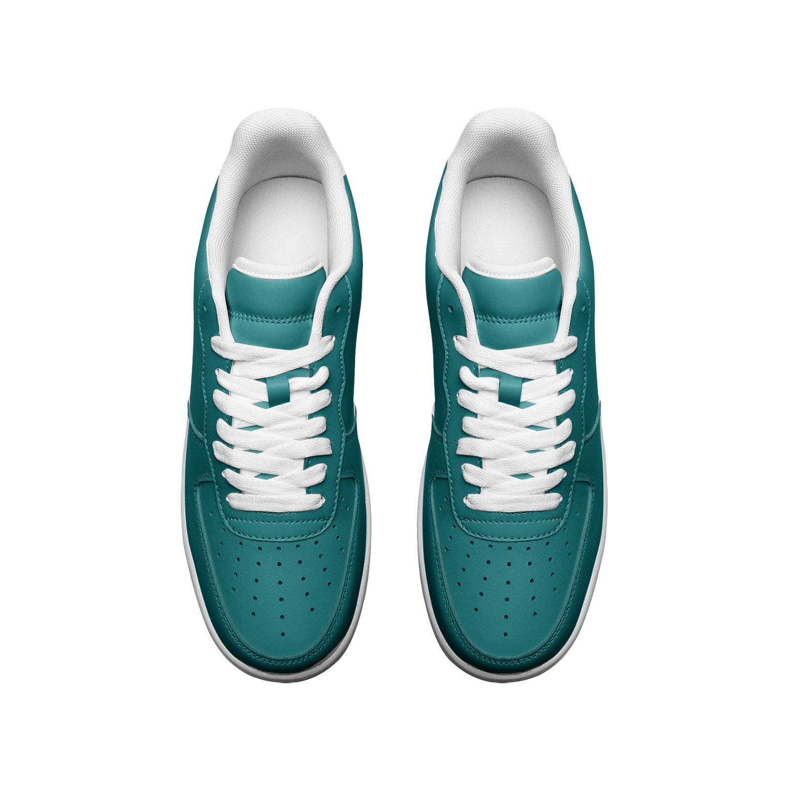 Teal Metallic Accent Trainers
