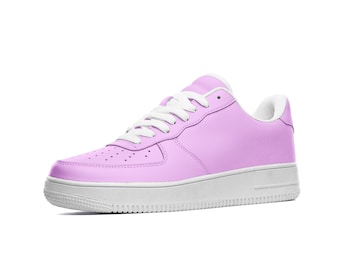 Chaussures roses néon, Baskets en cuir, Baskets rose pastel, Chaussures roses, Baskets unisexes, Baskets en cuir roses, Chaussures cool, Rose pastel