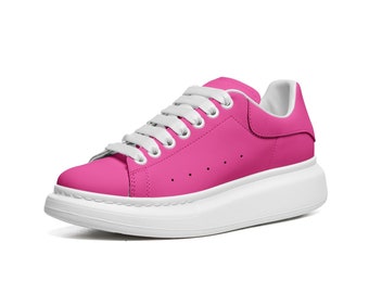 Übergroße Sneakers, Neon Pink Schuhe, Neon Pink Sneakers, Pink Schuhe, Pink Schuhe, Neon Schuhe, Neon Pink, Hellrosa, Helle Schuhe