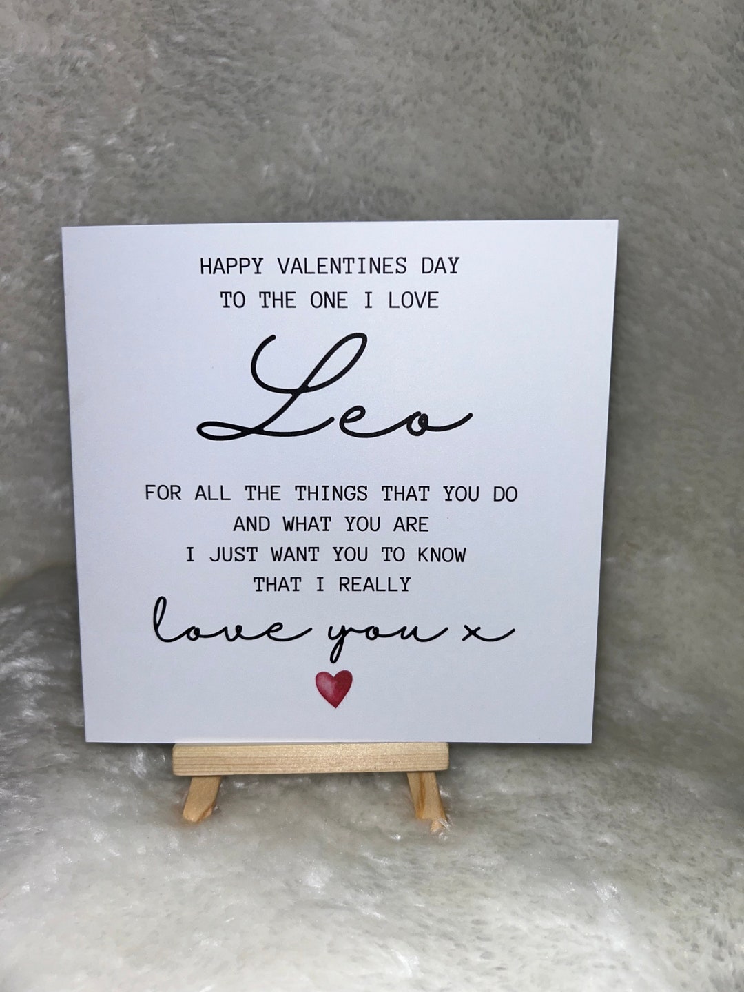 To the One I Love Valentines Day Personalised Greeting Card, Valentines ...