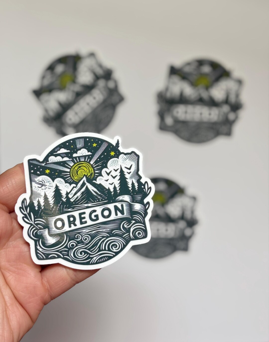 Sticker Bush Oregon Oregon Sticker | Oregon Trail, Mount Hood, Wildlife - Etsy