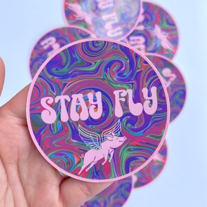 Stay Fly sticker | Keep Cool, Groovy, Believe in Yourself