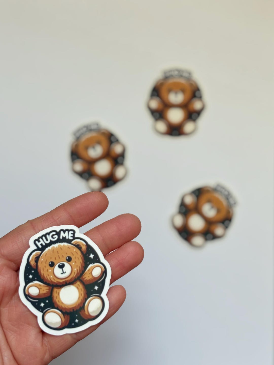 Hug Me Teddy Bear Vinyl Sticker: Comfort Embrace - Etsy