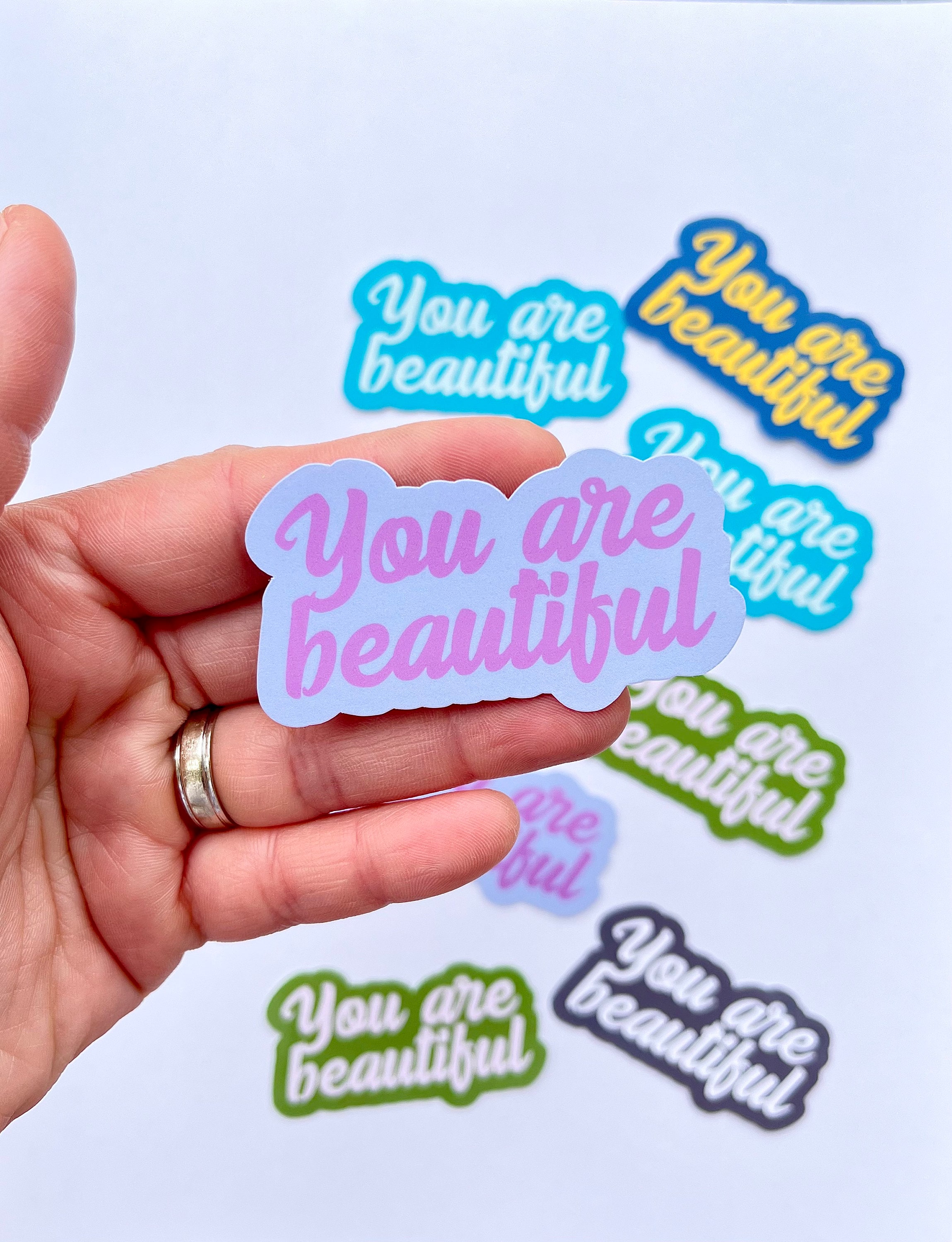 You Are Beautiful Sticker Motivational, Uplifting, Happy Days, Laptop ...