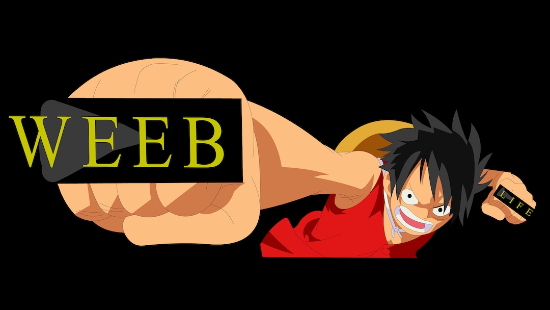 Luffy Weeb Life Sticker Vinyl, One Piece, Anime, Funny, Comedy - Etsy