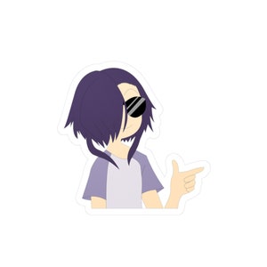 cool anime man Kiss-Cut Vinyl Decals