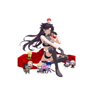 Rin Tohsaka chibi fate stay night shirou emiya, saber, lancer, archer, gilgamesh, sakara, evil sakara,  Kiss-Cut Vinyl Decals