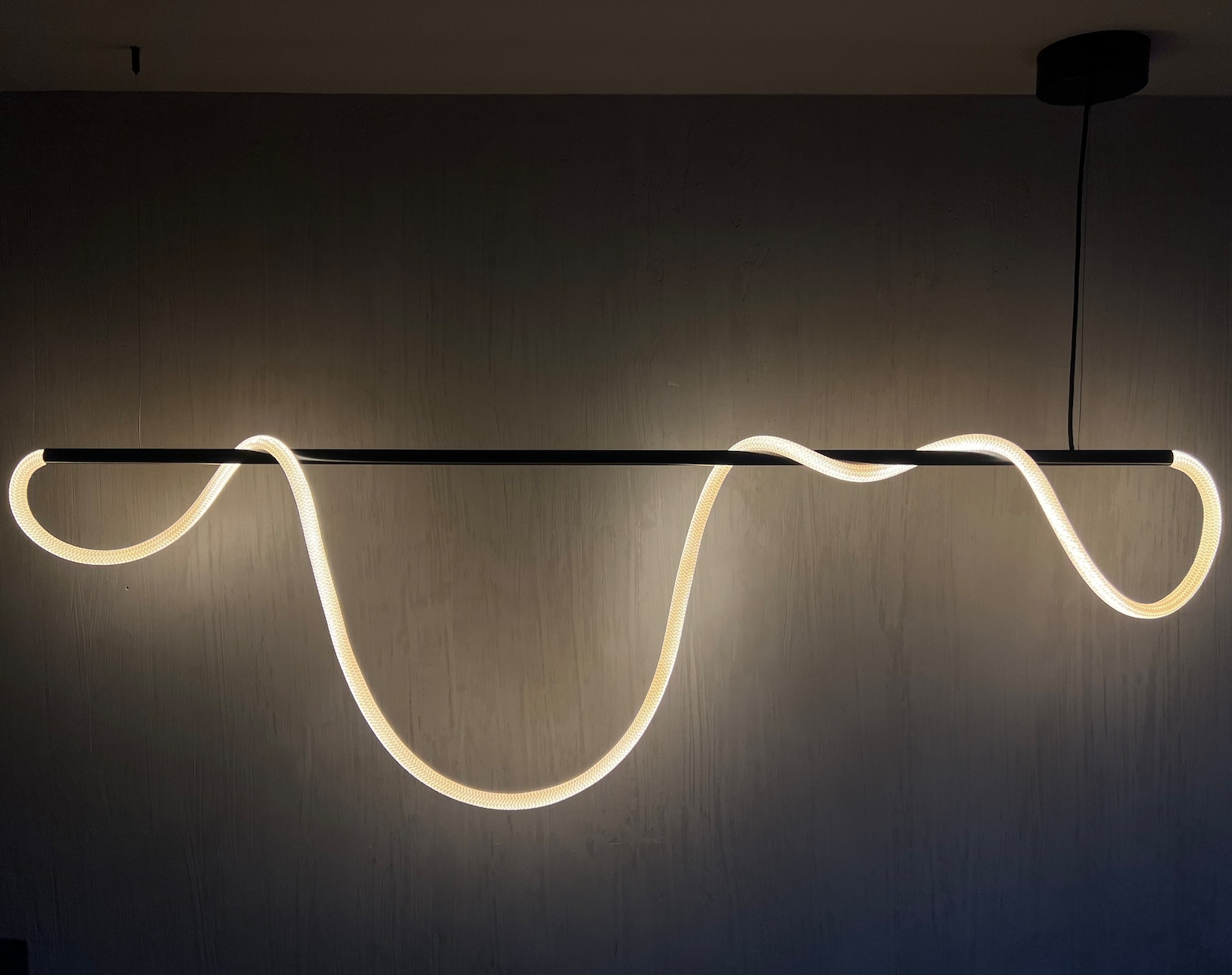 Pendant Lighting With Flexible Led Rope Etsy