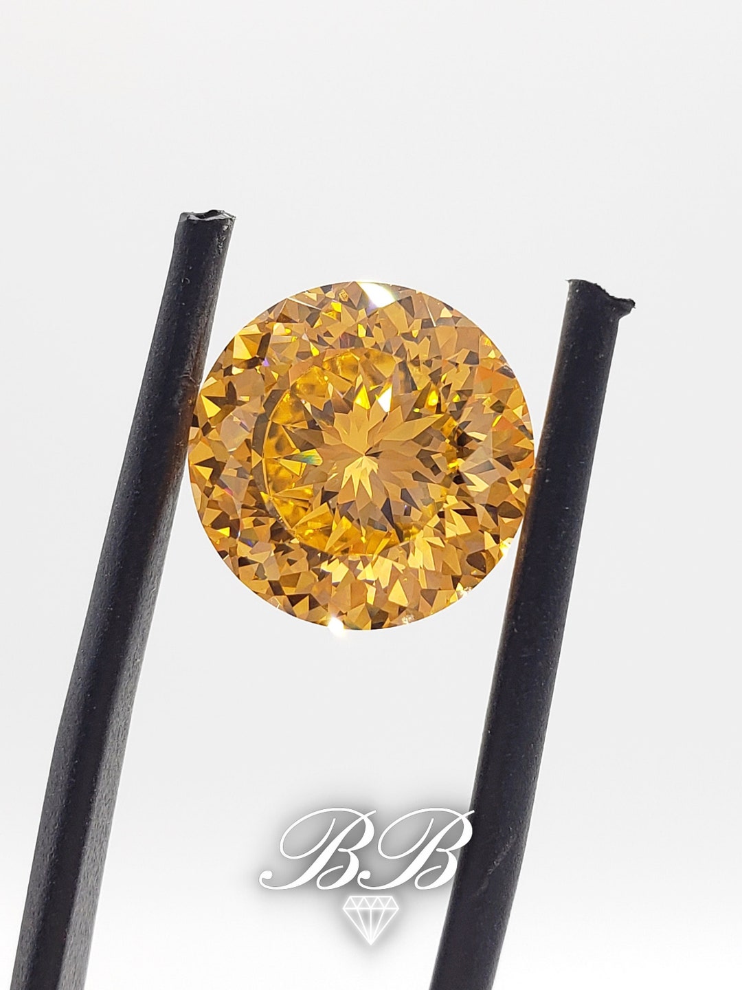 5A Color Change Cubic Zirconia: Orange to Pink, Round Portuguese Cut - Etsy