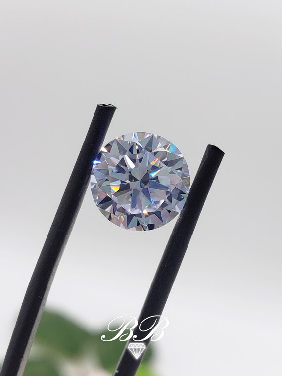 5mm - 15mm White Round Brilliant Cut, 6A Cubic Zirconia, Loose Gemstone, For Jewelry Making