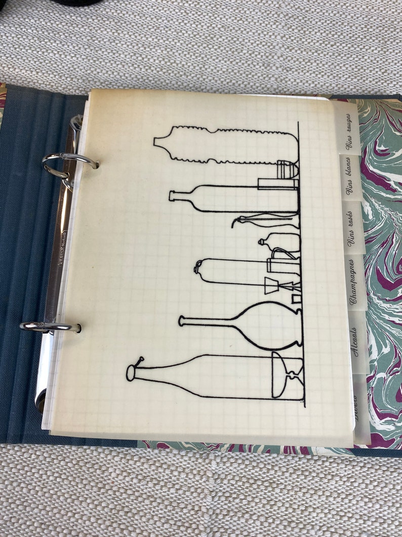 Vintage Cellar Book Wine Binder Etsy UK