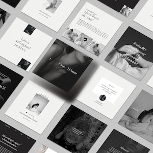 Holistic Coach, Sensual Embodiment Coach, Social Media Template | Minimalist Clean | Marketing Engagement Carousel Template | The Misty Ash