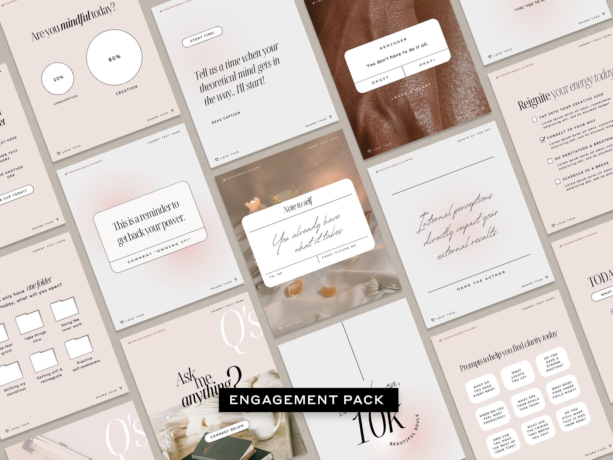 Soft Pink Coach Instagram Canva Template Healers Therapist Sales ...