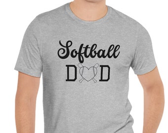 Softball Dad Shirt, Game Day Dad Shirt, Gift For Softball Dad , Softball Dad , Softball T-shirts,  Father's Day Shirt, Softball