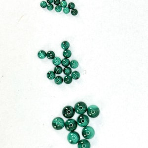 Natural Malachite Round Cabochons, 5mm Flat Bottom, AAA+ Quality, 100% Natural Gemstones, Perfect for Jewelry Making, One-Stop Shop