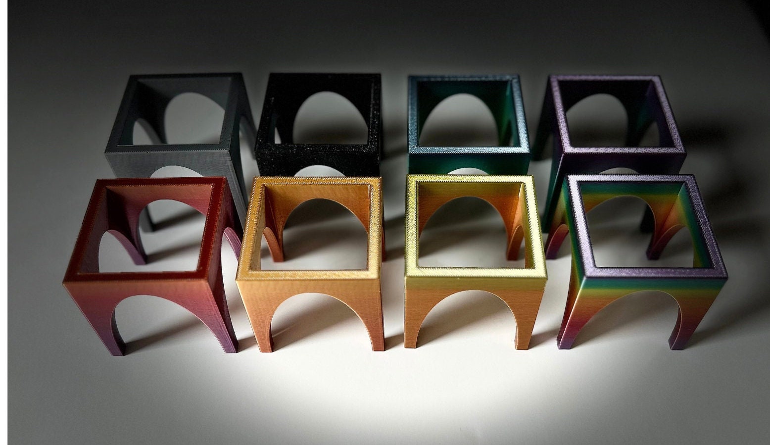 Supporti Rialzati Per Tela (4 Pezzi) - In ABS, Altezza 10 Cm, Per Colata Acrilica, Pittura, Esposizione, Scuola, Studio