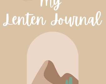 Lent 2026 Reflection Journal | Printable Catholic Devotional Planner, 40-Day Prayer & Scripture Tracker