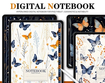 Goodnotes Notizbuch, Digitales Notizbuch, Digitale Notizen, Cornell Journal, Goodnotes Cornell Notizen, Notability Vorlage, Goodnotes Vorlage, Notizbuch