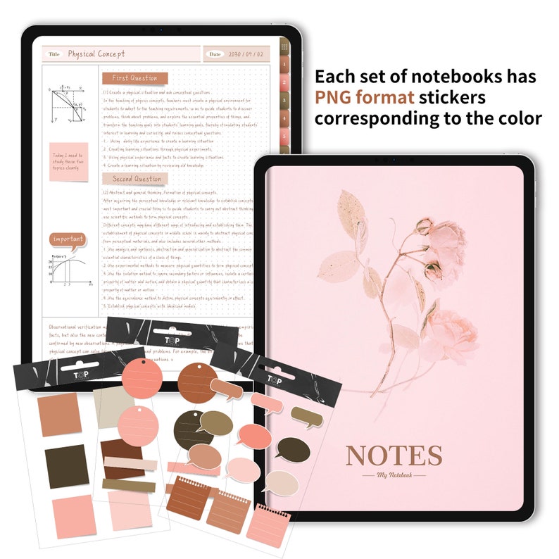 Digital Cornell Notebook: 20-pack, Goodnotes & Notability Template ...