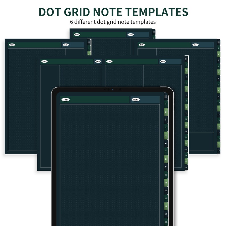 Digital Notebook, Digital Notes, Cornell journal, Goodnotes Cornell notes, Notability template, goodnotes template, iPad Notebook image 8