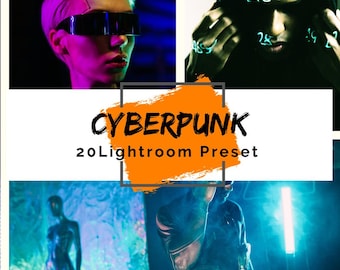 Lightroom Cinematic Cyberpunk-presets | 20 desktop- en mobiele presets, Instagram-fotofilters, influencer- en lifestylepresets