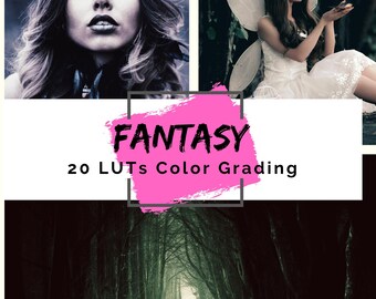 Filmische LUT's Fantasy voor video en foto | 20 Fantasy Video-LUT's voor Affinity Photo, Premiere Pro, Final Cut, Filmora en DaVinci Resolve