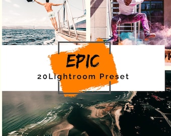 Lightroom epische voorinstellingen | 20 desktop- en mobiele presets, Instagram-fotofilters, influencer- en lifestylepresets