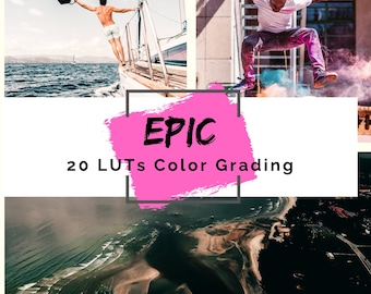 LUT's: episch voor video- en fotokleurcorrectie | 20 video-LUT's voor Affinity Photo, Premiere Pro, Final Cut, Filmora, DaVinci Resolve