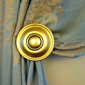 Elegant Curtain Holdback Accessory, Holdback with Hooks, Curtain Holdback, Decorative Curtain Pullback, Tieback, Housewarming Gifts