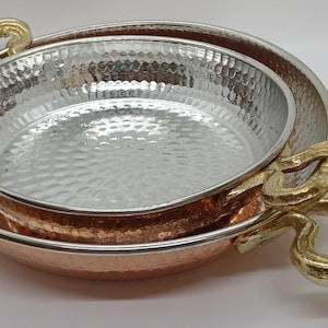 Handmade Copper Pan Set Copper Kitchen Utensils Home Gifts Gift for Her
