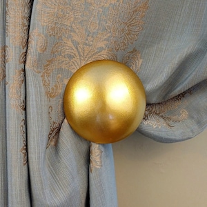 Elegant Curtain Holdback Accessory, Holdback with Hooks, Curtain Holdback, Decorative Curtain Pullback, Tieback, Housewarming Gifts