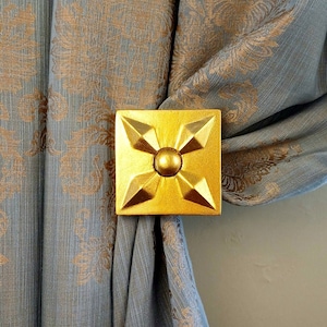 Elegant Curtain Holdback Accessory, Holdback with Hooks, Curtain Holdback, Decorative Curtain Pullback, Tieback, Housewarming Gifts