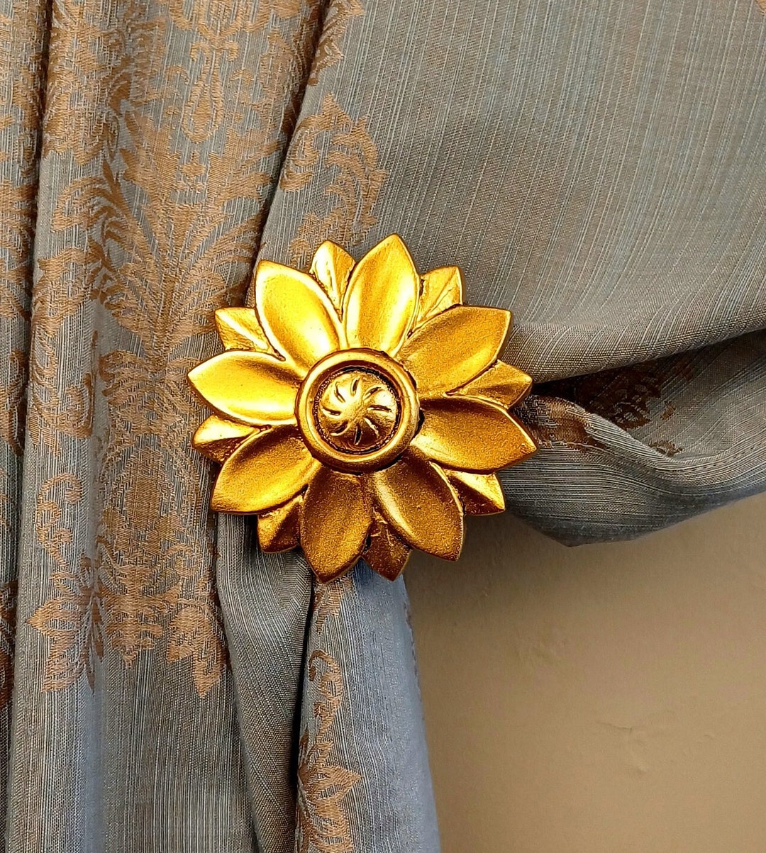 Elegant Curtain Holdback Accessory Holdback With Hooks Etsy