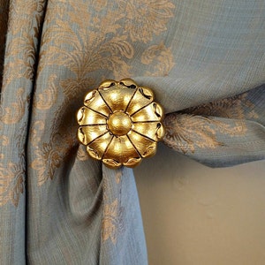 Elegant Curtain Holdback Accessory, Holdback with Hooks, Curtain Holdback, Decorative Curtain Pullback, Tieback, Housewarming Gifts