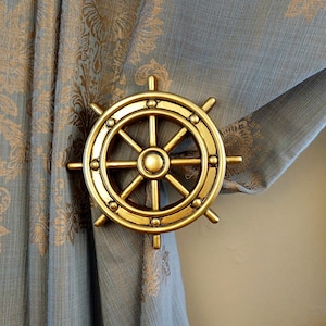 Elegant Curtain Holdback Accessory, Holdback with Hooks, Curtain Holdback, Decorative Curtain Pullback, Tieback, Housewarming Gifts