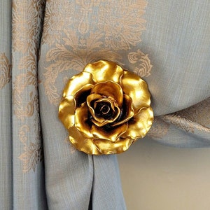 Elegant Curtain Holdback Accessory, Holdback with Hooks, Curtain Holdback, Decorative Curtain Pullback, Tieback, Housewarming Gifts