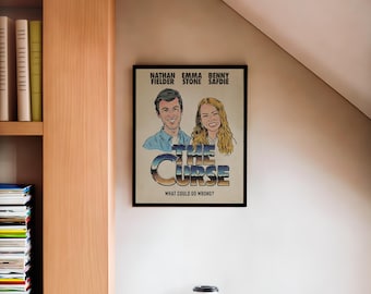 The Curse Vintage Movie Poster Art Print, Nathan Fielder, Emma Stone, Showtime, A24