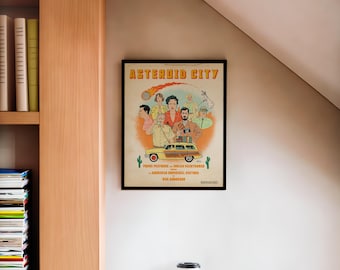 Asteroid City Movie Poster, Wes Anderson Film