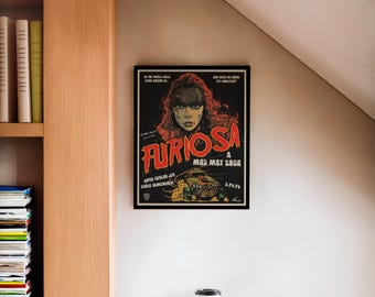 Furiosa Mad Max Vintage Style Poster