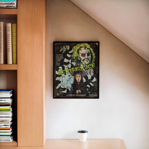 Beetlejuice Vintage Retro Style Movie Poster
