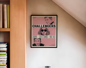 Challengers vintage style movie poster