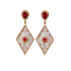 Elegant Pear Cut Natural Garnet Earring Jewelry, Gold Fine Earrings, Garnet Gold Earring, July Birthstone, Ruby Gold Earring Jewelry.