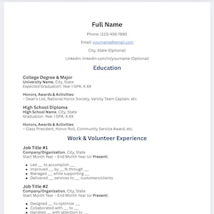 Kit para solicitantes de empleo / Plantillas de currículum y carta de presentación / Compatible con ATS, PDF y Word editables / Descarga instantánea para estudiantes y profesionales