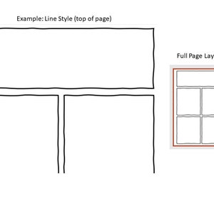 Comic Book Template Frame (Hand Drawn Frames-Style) 3