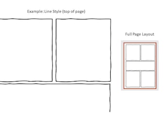 Comic Book Template Frame (Hand Drawn Frames-Style) 2