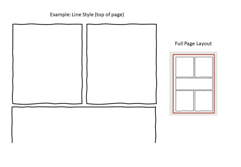 Comic Book Template Frame (hand Drawn Frames-style) 2 - Etsy