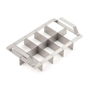 12 Slot 42x22cm Cake Cutter - Handmade Stainless Steel Brownie Divider – Dishwasher Safe Baking Tool